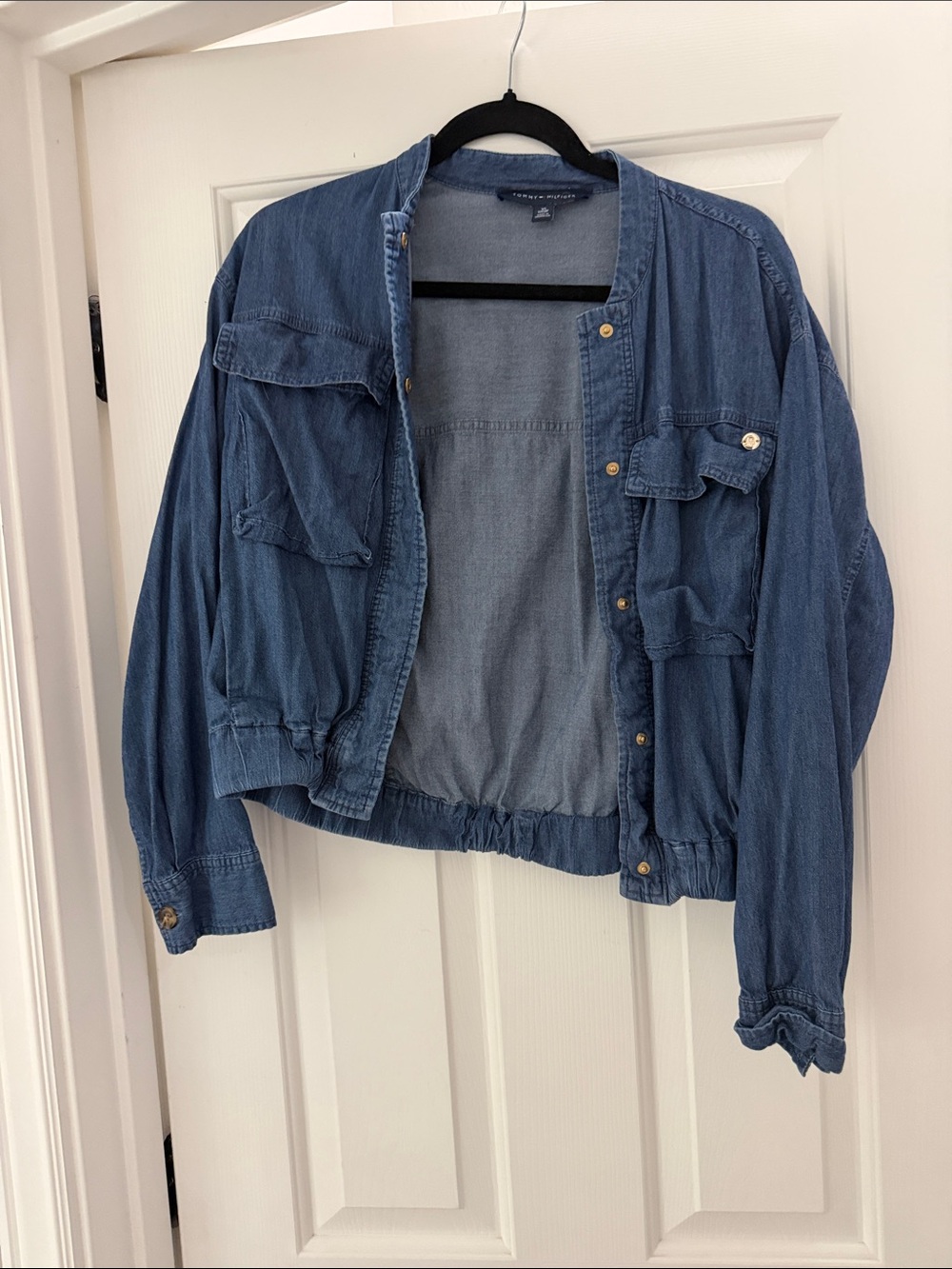 Tommy Hilfiger Light Blue Denim Utility Jacket